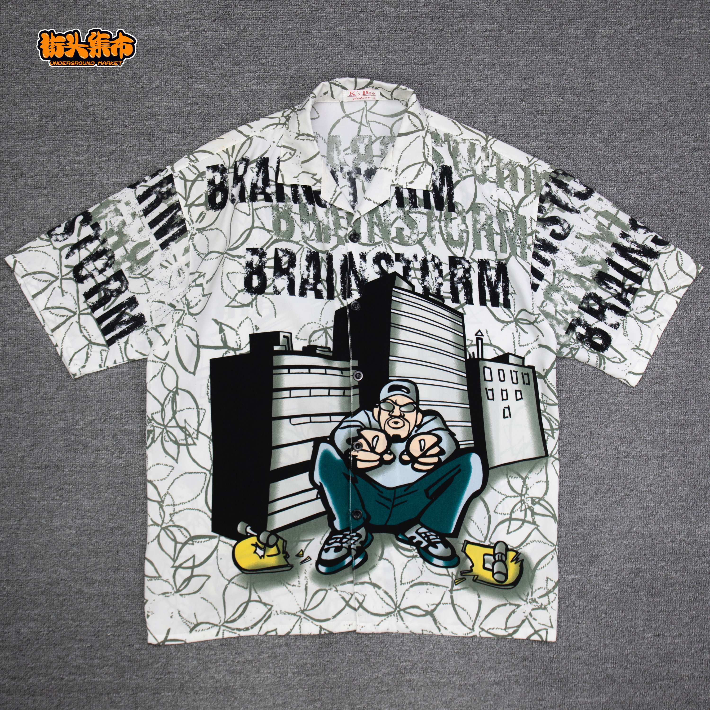 高品質の人気 90s Shirt Polyester Southpole Vintage Y2K Graphic Hiphop トップス