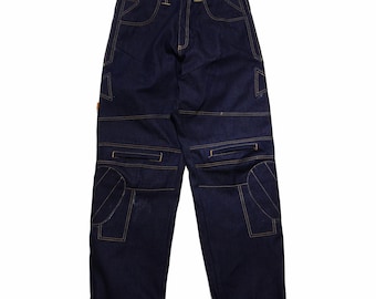 Phat Farm Jeans 34 x 33 Heavy Duty Raw Denim 90s Hip Hop Streetwear