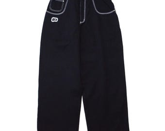 Plugg Jeans Baggy Fit Black Jeans Y2K Vintage Streetwear