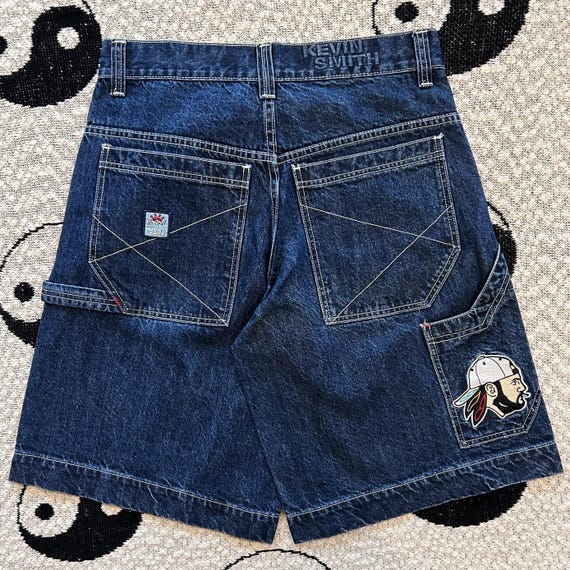 VTG New Rare Jnco Jeans Y2K Embroidered Skater Jorts W32