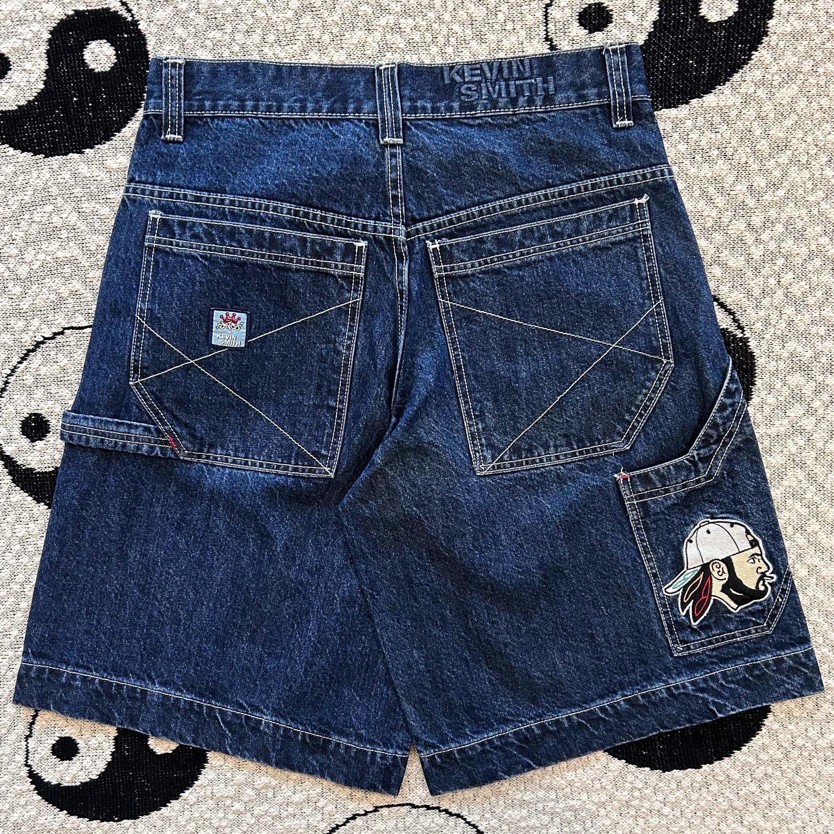 VTG New Rare Jnco Jeans Y2K Embroidered Skater Jorts W32