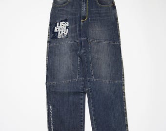 Vintage PACO Wide Leg Jeans 90s Y2K Denim - Size 31 X 31 - Etsy