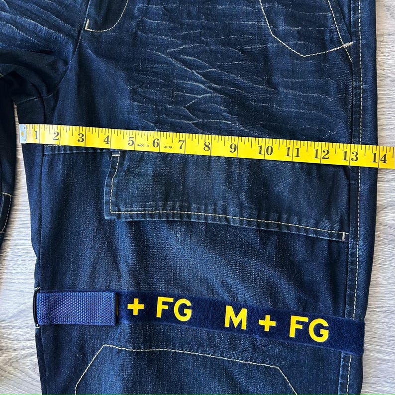Pantalon Pantacourt Tablier Bleu Marithé & François Girbaud - Taille 44 (W32) - Neuf étiqueté