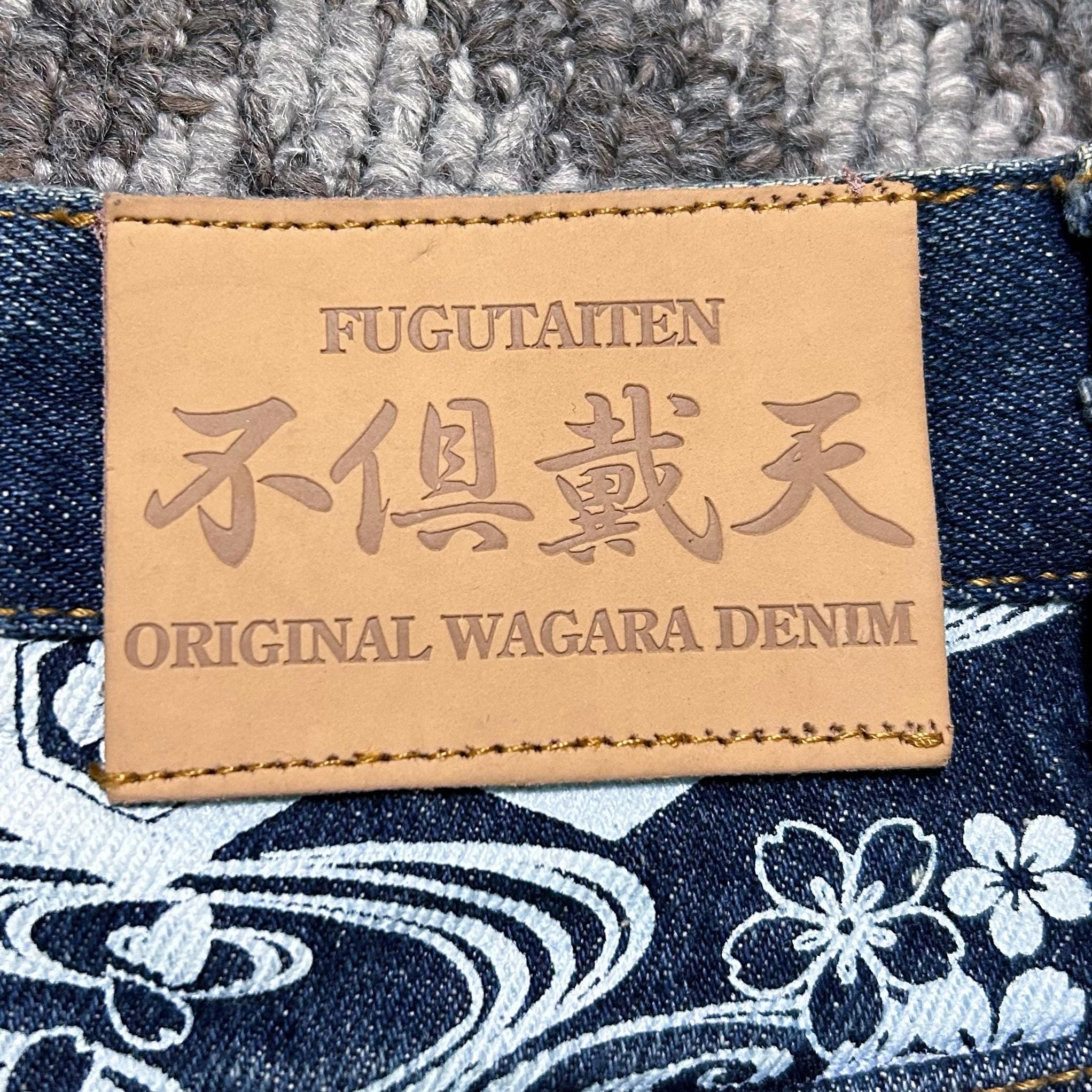 Vintage Japanese Embroidery Jeans #fugudaiten# Devil Bogy Monster
