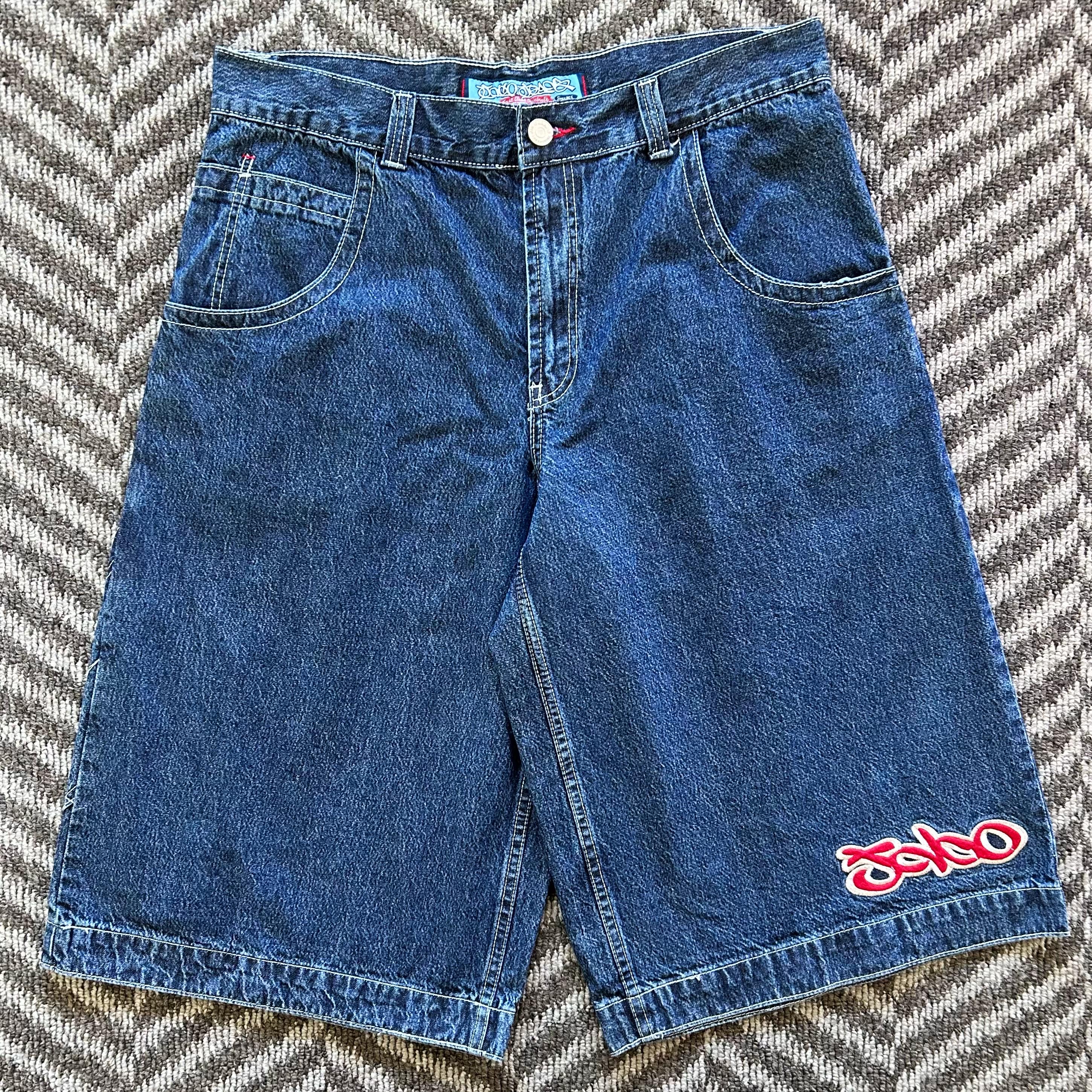 Vintage Jnco Jeans Jorts Skater Steel Crown Embedded Size