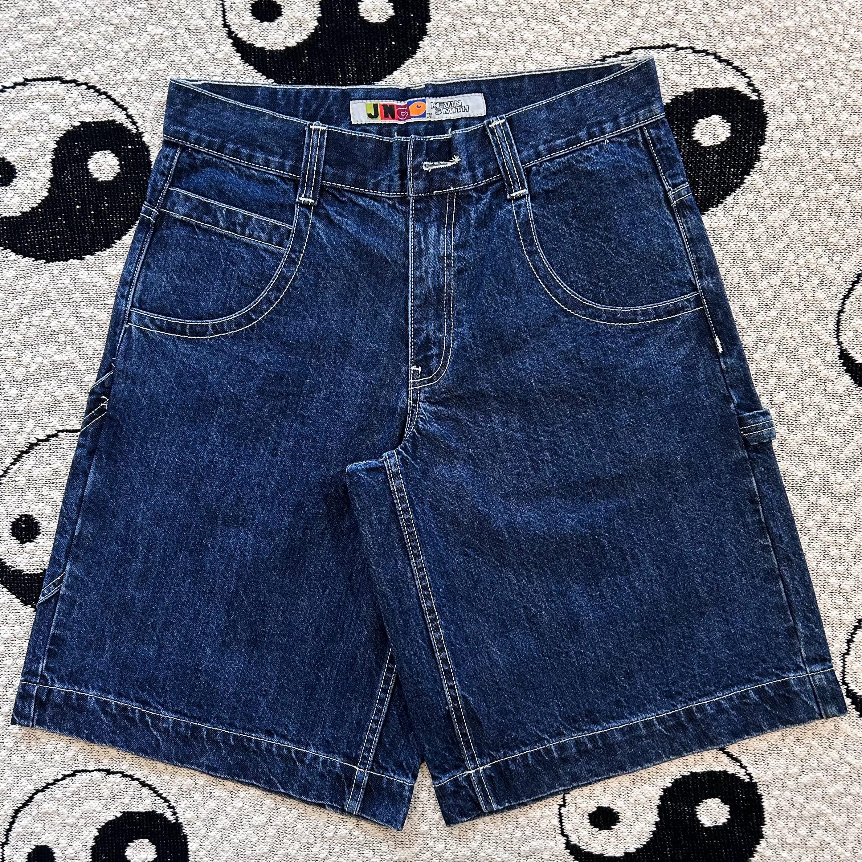VTG New Rare Jnco Jeans Y2K Embroidered Skater Jorts W32