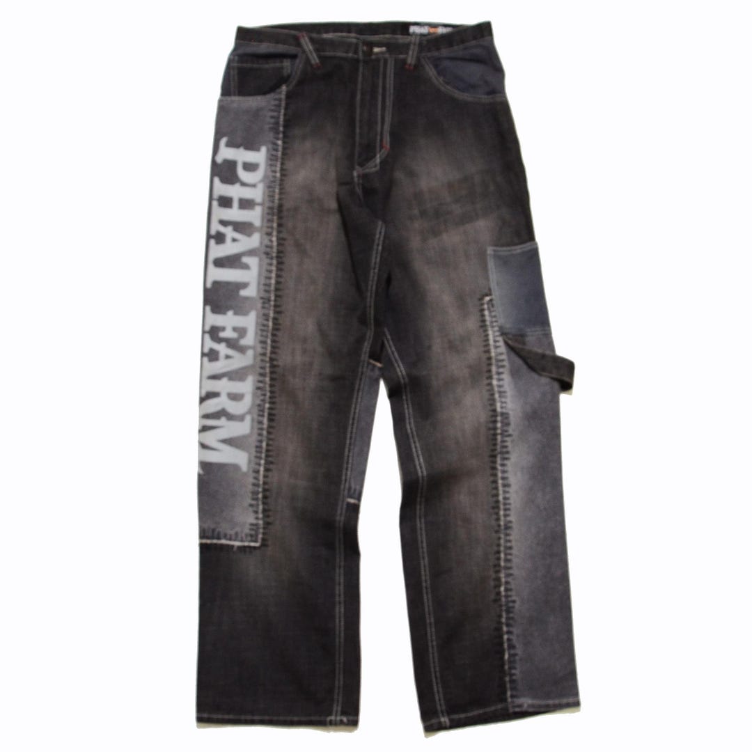 Phat Farm Jeans 34 X 33 Loose Fit Lumberjack 90s Hiphop - Etsy