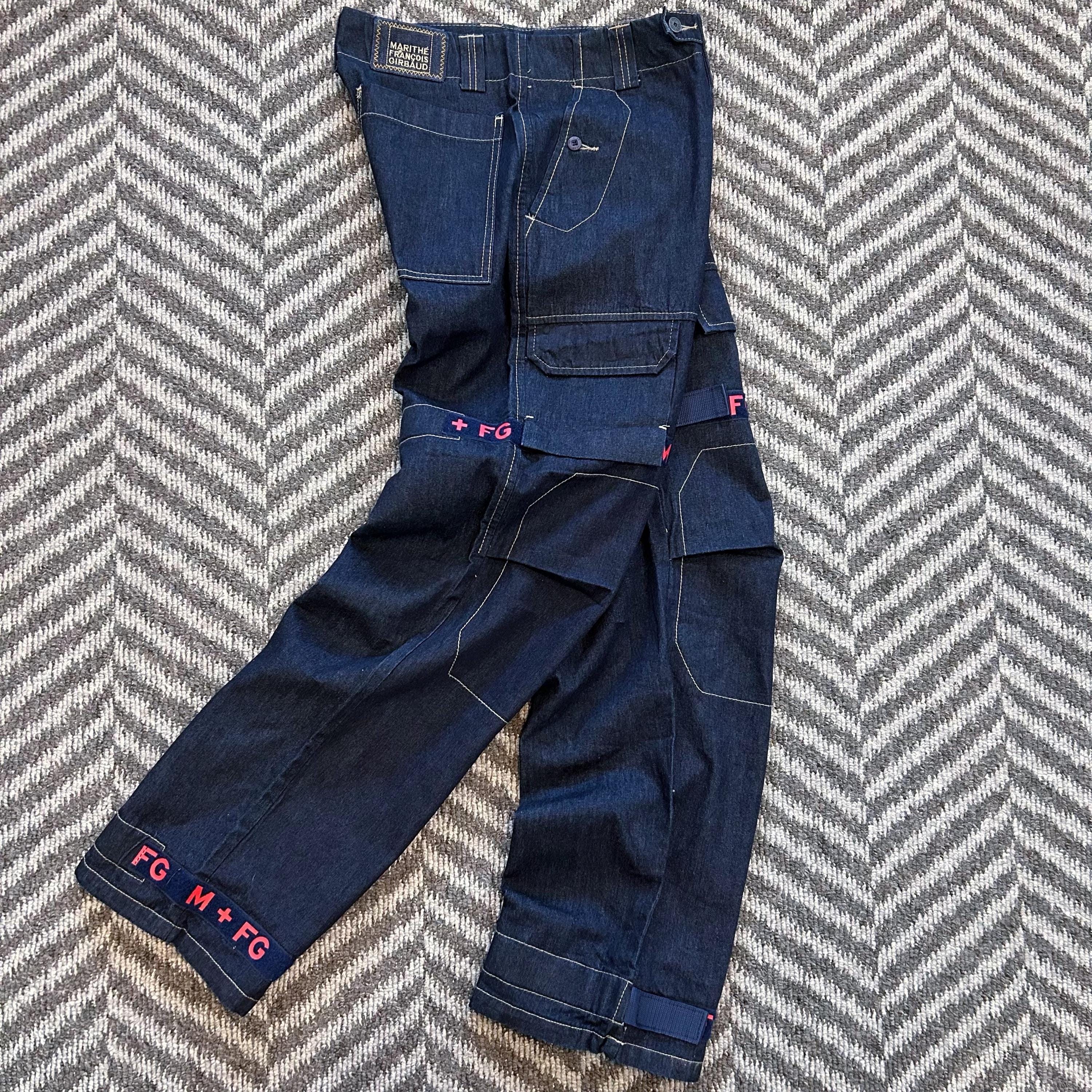 VTG M+FG Marithe + Francois Girbaud Y2K Baggy Red Strapped