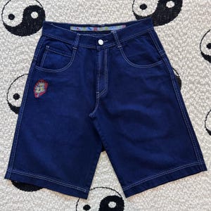 VTG JNCO Jeans Y2K Embroidered Skater Jorts W32 Size Streetwear New