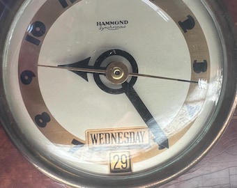 Antique Art Deco Hammond Wood Synchronous Electric Clock - Etsy