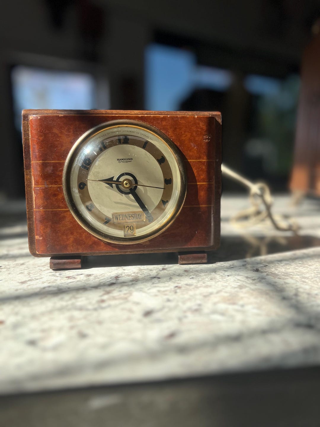 インテリア時計 1930's Hammond Synchronous Wall Clock Vintage Hammond Postal Telegraph Synchronous Electric Time