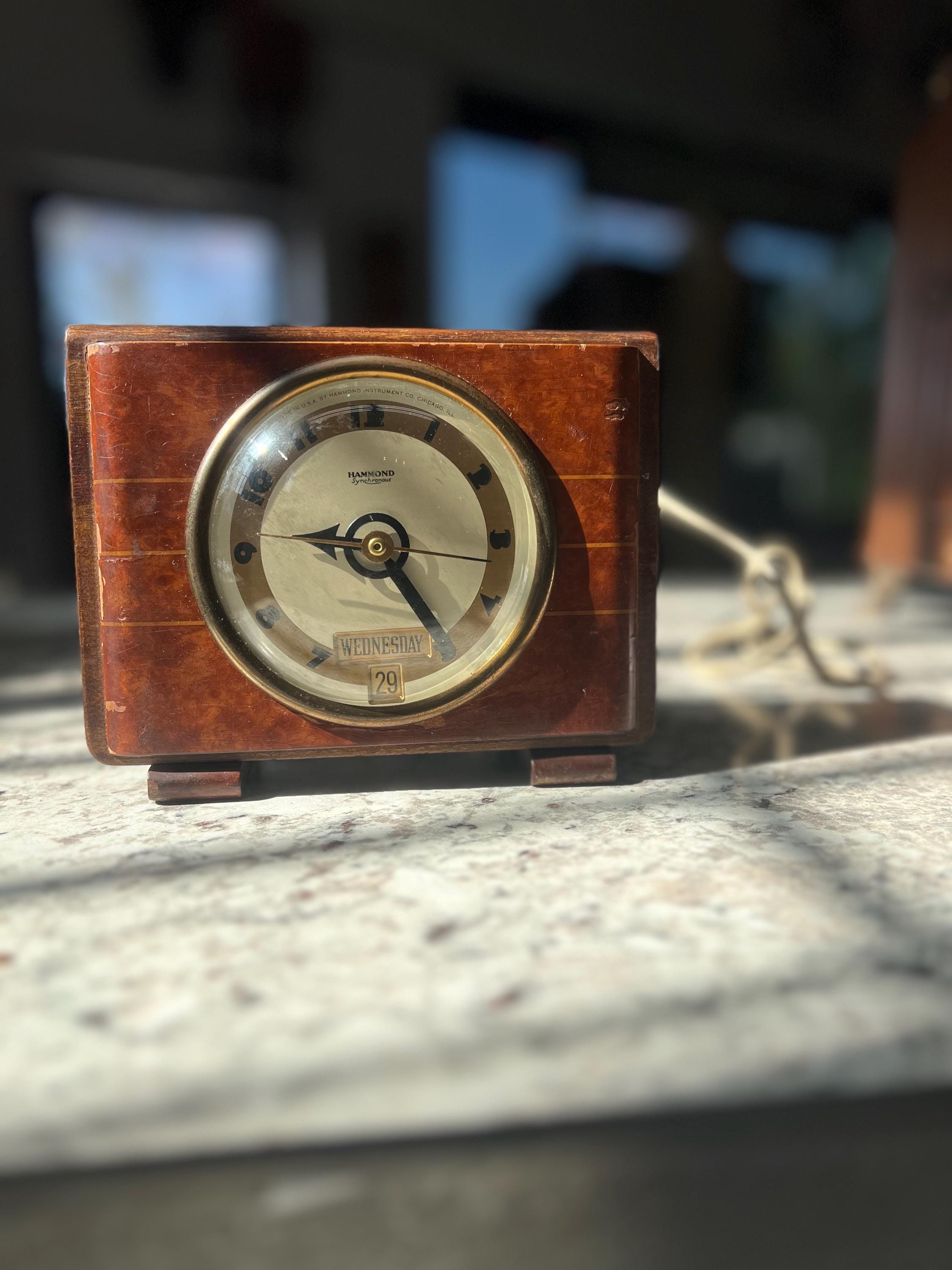 Antique Art Deco Hammond Wood Synchronous Electric Clock - Etsy