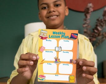 Digital Course Schedule: School Planner Template (Digital Download)