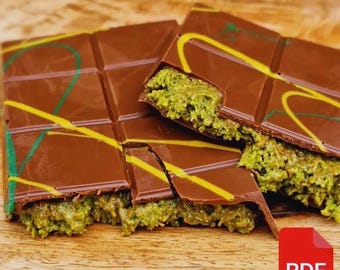 Dubai Chocolate with Kadaif Recipe (PDF Pattern)