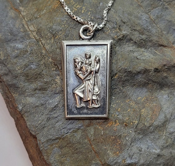 Collana Con Ciondolo A Forma Di Medaglia Religiosa Di San - Foto 6