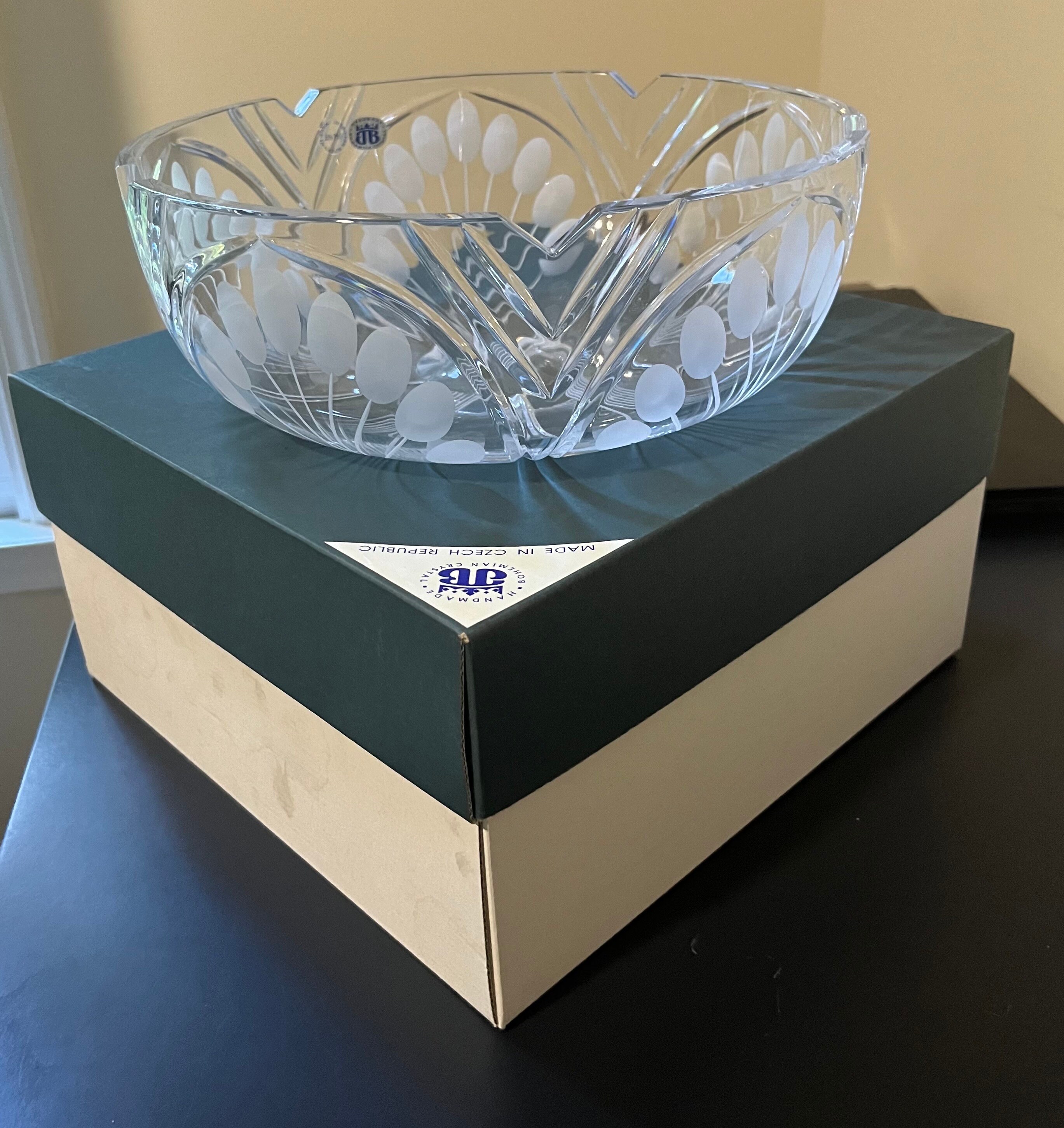 Bohemia Czech 24% Lead Crystal Glass Bowl, Hand Cut Classic ZBS - Etsy