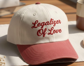 Legalizer Of Love Embroidered Dad Cap, Officiant Trucker Hat, Wedding Officiant Hat, Officiant Gift Wedding, Wedding Officiant Gift