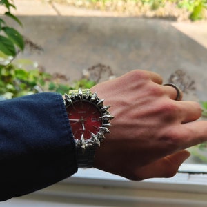 【custom watch】spike digital watch opium PLAYBOI CARTI'S CUSTOM ICED-OUT 