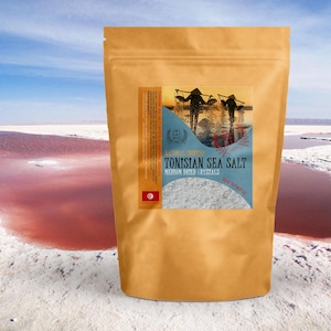Natural Tunisian Sea Salt, Medium Crystals, Rich in Minerals, Perfect for Cooking, Bath Soaks, and Preserving, No Additives, Organic, Vegan