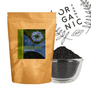 Bio Black Cumin Seeds Organic Nigella Sativa Nigella Seeds - Aromatic Taste at Home, Favorite Recipes, Natural Goodness, Organic Ingredients