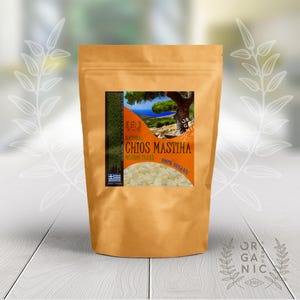 Chios Mastiha Medium Tears Medium Tears - Pistacia Lentiscus, Chios Mastic Gum Resin, Handpicked from Chios Island 17.6oz + Gift-Mastic Soap