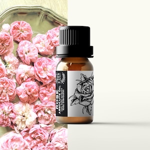 Aceite de rosa búlgara 100 % puro / Aceite de rosa búlgara de primera calidad / Extracto lujoso y único para perfumes, cuidado de la piel y aromaterapia / Aceite esencial