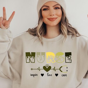 Nurse Stethoscope Sweatshirt: RN Gift, Unisex Fit