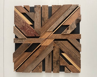Geometric Wood Wall Art, Wood Wall hanging, Rustic Wall Decor, Natural Wood Wall Art , Barnwood wall decor, Farmhouse wall decor, boho decor