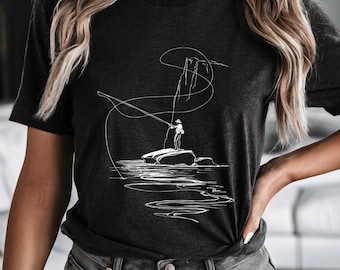 Fly Fishing Shirt, Gone Fishing T-Shirt, Fly Fishing Gifts, Fisherman Tee, Fishing Tee