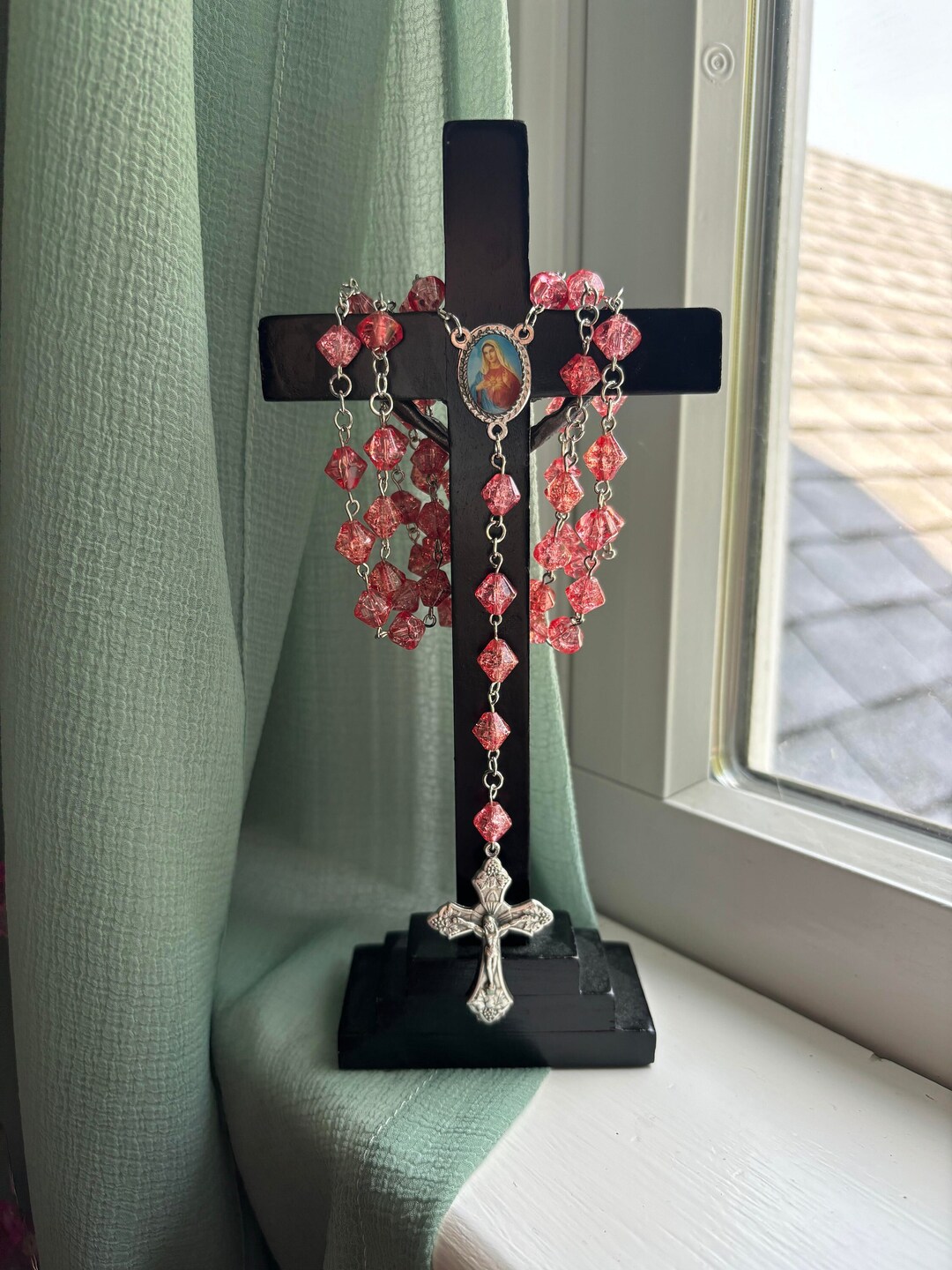 Immaculate Heart of Mary Rosary - Handmade - Etsy