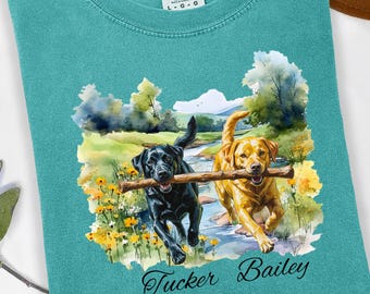 Custom Labrador Lover Shirt Lab Dad Shirt Labrador Mom Shirt Retriever Black Lab Dad Shirt Yellow Chocolate Lab Father's Day Gift