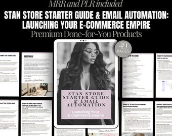 Stan Store & Email Automation Playbook | MRR/PLR Rights Included | Launch Your E-Commerce Empire | Melanin Edition