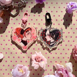 Nana and Hachi Matching acrylic keychains