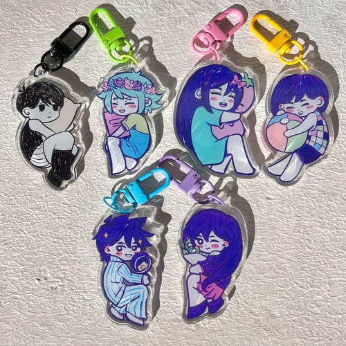 Omori Sleepy Acrylic Keychains - Etsy