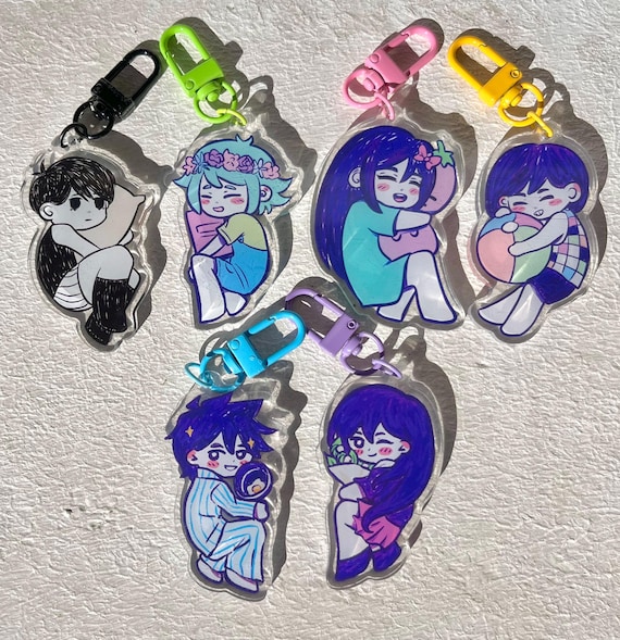 OMORI トレーディングアクリルキーホルダー Omori Sleepy Acrylic Keychains - Etsy
