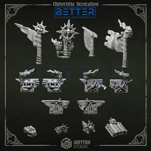 Motorbike parts - Eternal Pilgrims Conversion / Kitbash parts for Sci-Fi wargaming