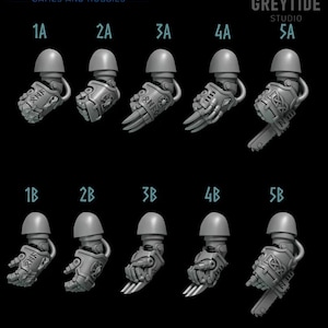 Big Fists - Primal Hounds Conversion / kitbash parts for sci-fi wargaming