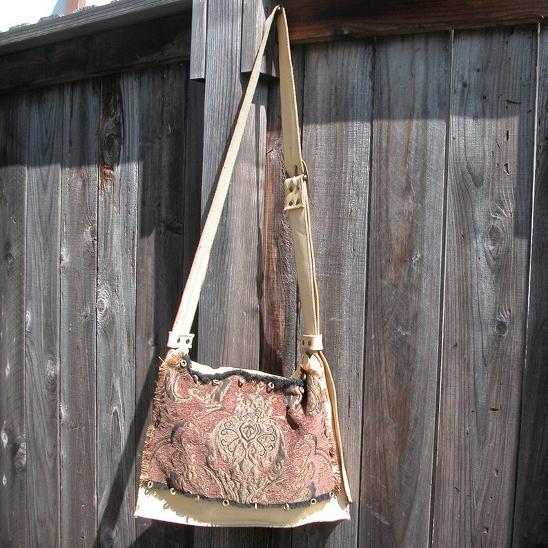 Palomino Leather Tapestry Bag With Adjustable Belt Buckle - Etsy