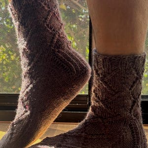 8ply Sock PDF Pattern  - Winter Reverie