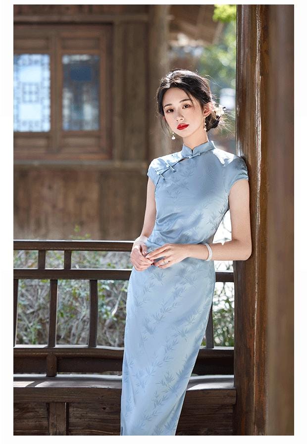 pretty little thing blue oriental dress Amazon.com: Womens Chinese Dress