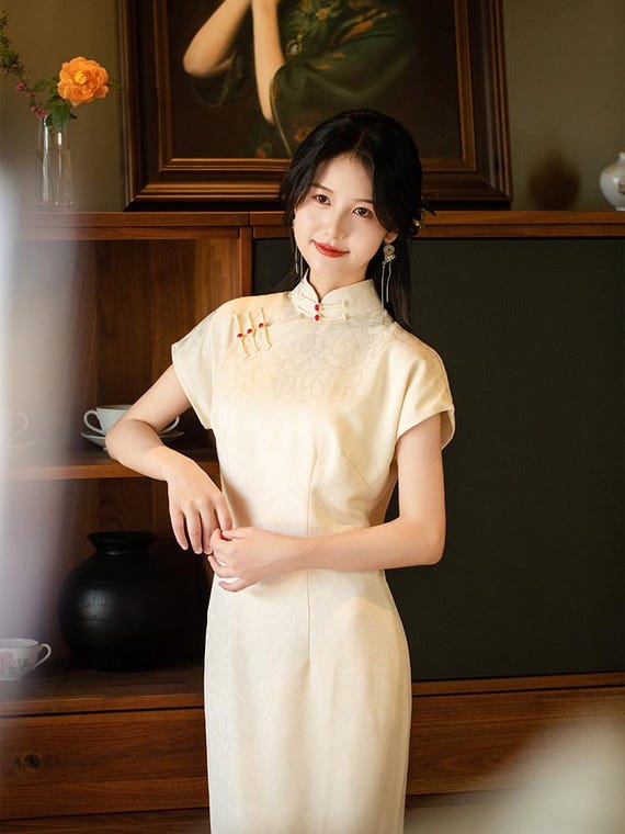 mandarin collar dress Black Floral Lace Wedding Dress White Chiffon Illusion Neckline –  loveangeldress main image 1
