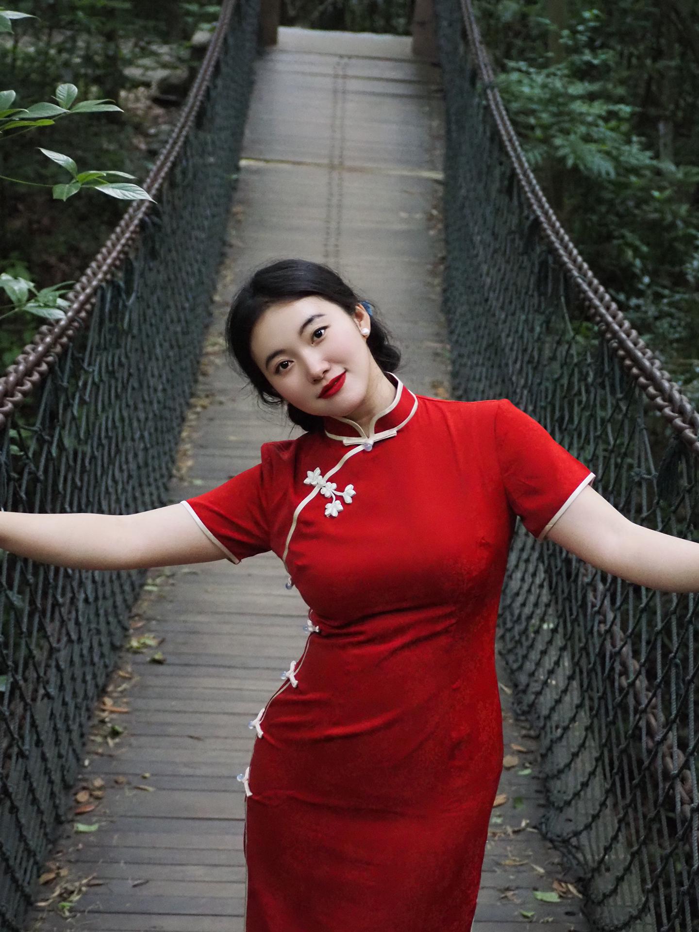 red chinese dress plus size Red long Qipao, Blue Cheongsam, Chinese dress, sequins Red Qipao Blue / Custom-made(See order details below) / Sleeveless