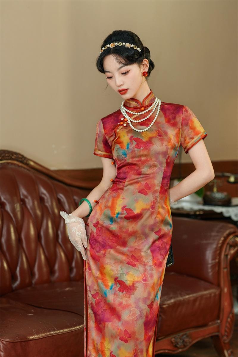 green emerald velvet dress modern short cheongsam | cute qipao dresses | chinese dresses | bridesmaid  dresses | tea ceremony | party dresses | graduation | bespoke tailoring  dresses