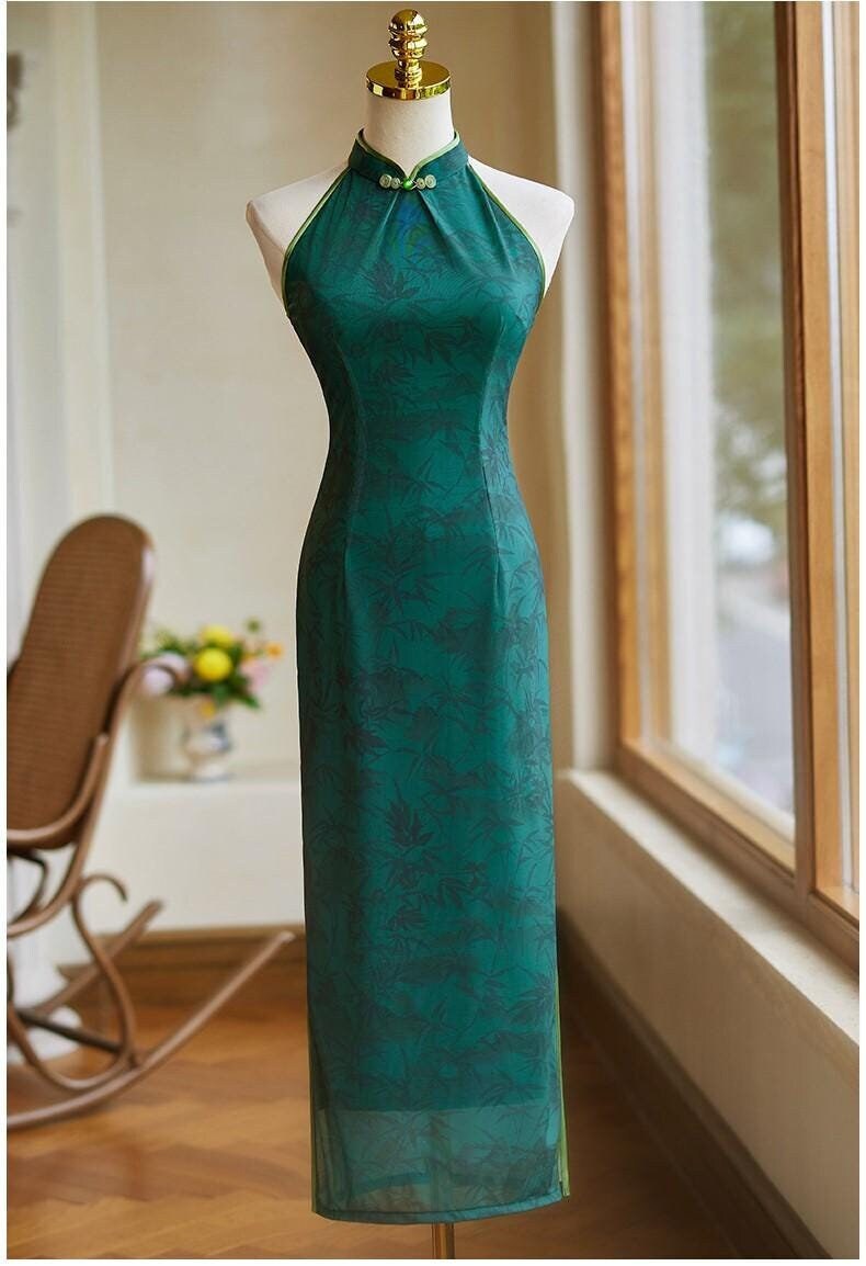 Green Chinese Dress - Etsy Green Chinese Dress - Etsy