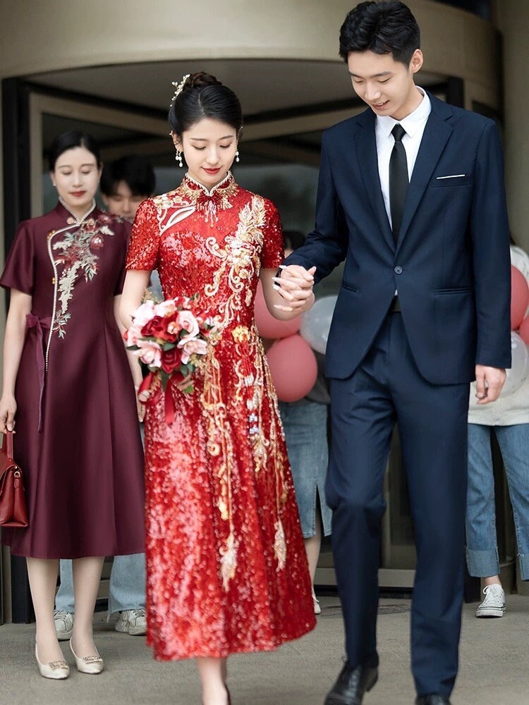 Chinese Wedding Dress Etsy