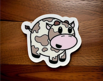 Happy Cow Sticker | Waterproof Vinyl Decal