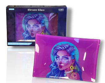 Shatter Resistant Glass Rolling Tray