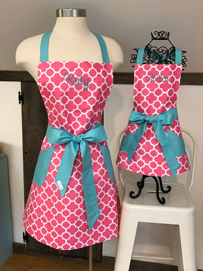 Mother/Daughter Apron Personalized Full Apron Childs Full Etsy