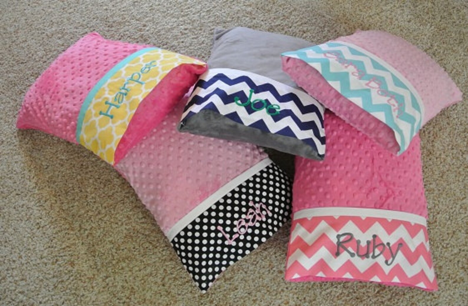 Personalized Minky Travel Pillows Minky Pillowcase Nursery Etsy