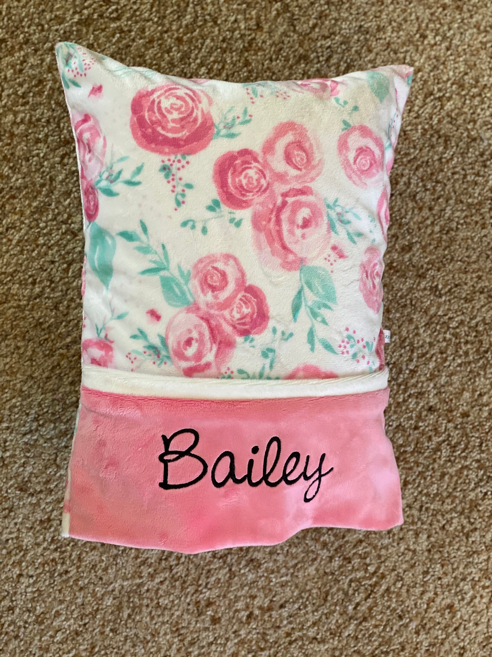 Personalized Minky Travel Pillows Minky Pillowcase Nursery Etsy